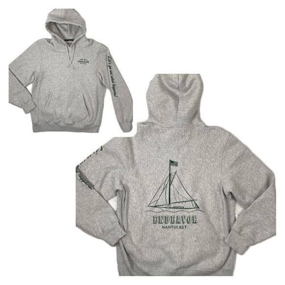 Sport-Tek Other - Endeavor Nantucket MA Gray Hooded Sweatshirt sz L